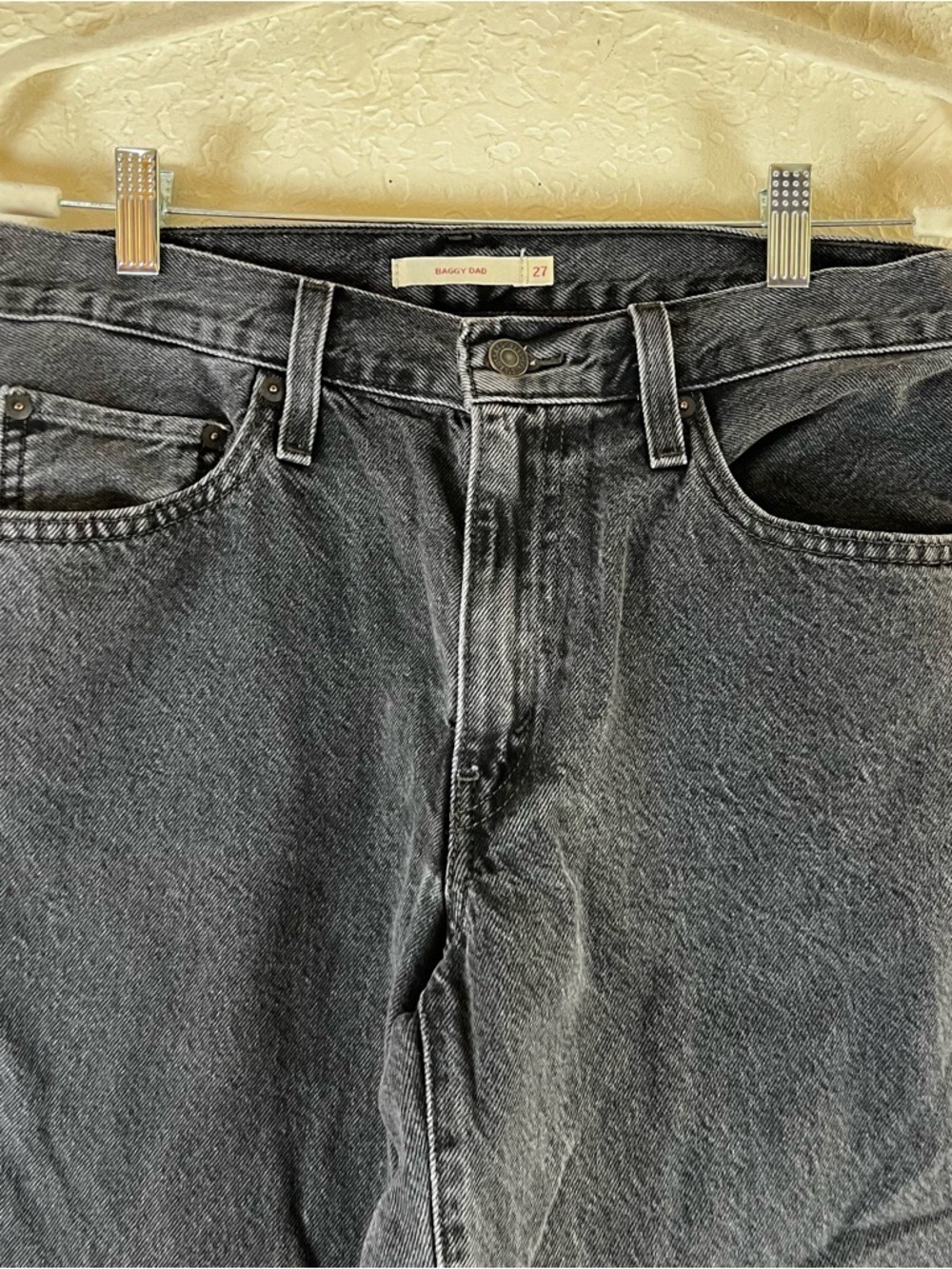 Levi's Baggy Dad Straight Leg Jeans in Blackstone Wash - Picture 4 of 14